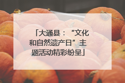 大通县：“文化和自然遗产日”主题活动精彩纷呈