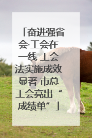 奋进强省会·工会在一线 工会法实施成效显著 市总工会亮出“成绩单”