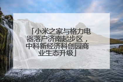 小米之家与格力电器落户济南起步区，中科新经济科创园商业生态升级