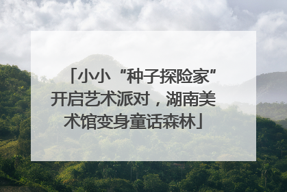 小小“种子探险家”开启艺术派对，湖南美术馆变身童话森林