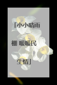 小小晴雨棚 暖暖民生情