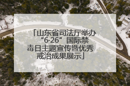 山东省司法厅举办“6·26”国际禁毒日主题宣传暨优秀戒治成果展示
