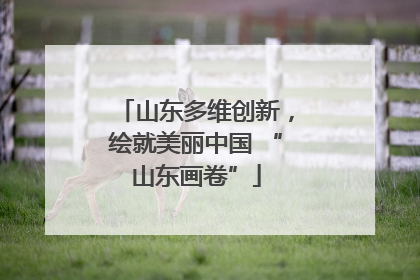 山东多维创新，绘就美丽中国 “山东画卷”