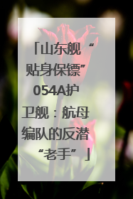 山东舰“贴身保镖”054A护卫舰：航母编队的反潜“老手”