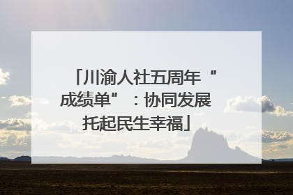 川渝人社五周年“成绩单”：协同发展托起民生幸福