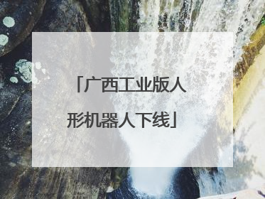广西工业版人形机器人下线