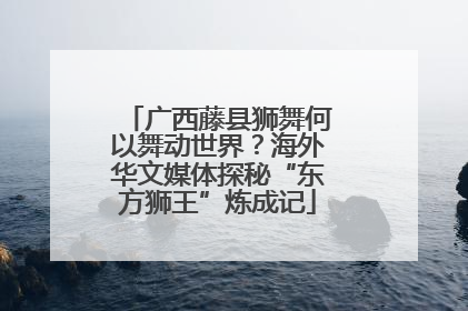 广西藤县狮舞何以舞动世界？海外华文媒体探秘“东方狮王”炼成记