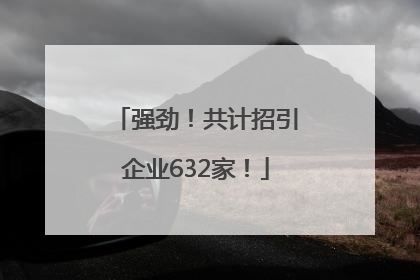 强劲！共计招引企业632家！