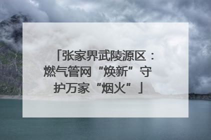 张家界武陵源区：燃气管网“焕新”守护万家“烟火”