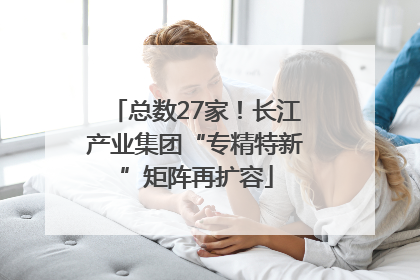 总数27家！长江产业集团“专精特新”矩阵再扩容