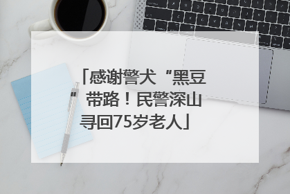 感谢警犬“黑豆”带路！民警深山寻回75岁老人