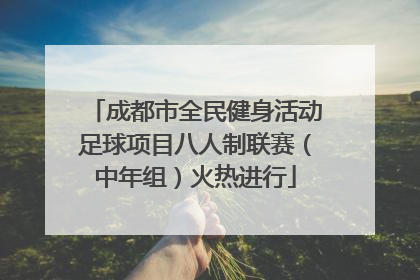 成都市全民健身活动足球项目八人制联赛（中年组）火热进行