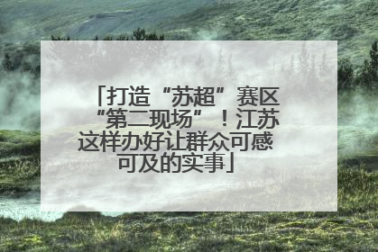 打造“苏超”赛区“第二现场”！江苏这样办好让群众可感可及的实事