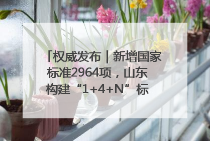 权威发布｜新增国家标准2964项，山东构建“1+4+N”标准化创新发展新格局