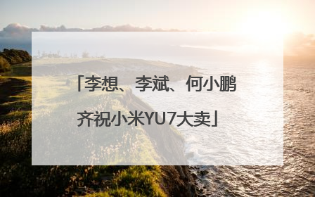 李想、李斌、何小鹏齐祝小米YU7大卖
