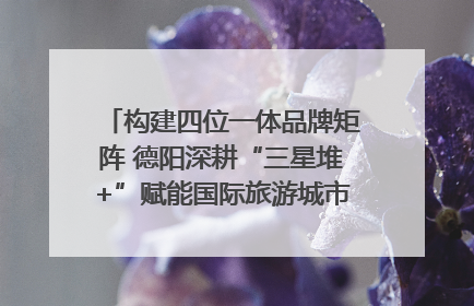 构建四位一体品牌矩阵 德阳深耕“三星堆+”赋能国际旅游城市建设｜文旅局长说