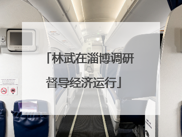 林武在淄博调研督导经济运行