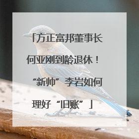 方正富邦董事长何亚刚到龄退休！“新帅”李岩如何理好“旧账”