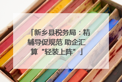 新乡县税务局：精辅导促规范 助企汇算“轻装上阵”
