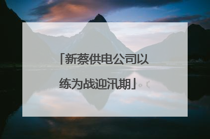 新蔡供电公司以练为战迎汛期