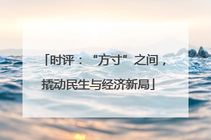 时评：“方寸”之间，撬动民生与经济新局