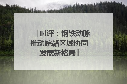 时评：钢铁动脉推动皖赣区域协同发展新格局
