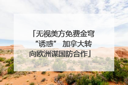 无视美方免费金穹“诱惑” 加拿大转向欧洲谋国防合作
