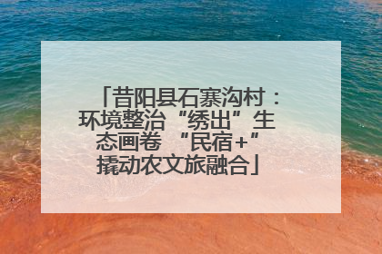 昔阳县石寨沟村：环境整治“绣出”生态画卷 “民宿+”撬动农文旅融合