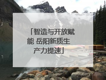 智造与开放赋能 岳阳新质生产力提速