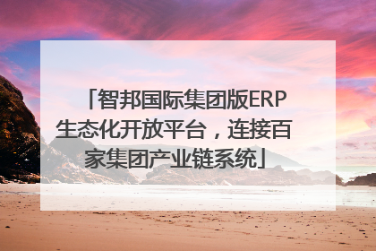智邦国际集团版ERP生态化开放平台，连接百家集团产业链系统