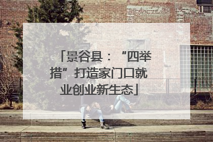 景谷县：“四举措”打造家门口就业创业新生态