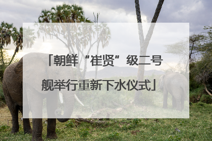 朝鲜“崔贤”级二号舰举行重新下水仪式