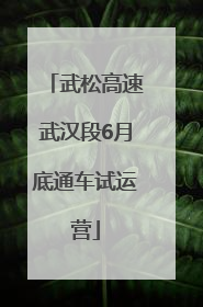 武松高速武汉段6月底通车试运营