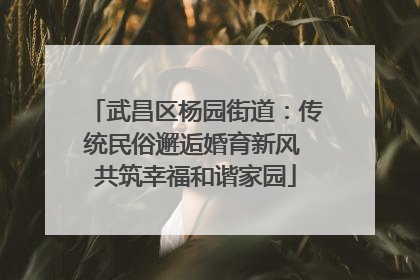 武昌区杨园街道：传统民俗邂逅婚育新风 共筑幸福和谐家园