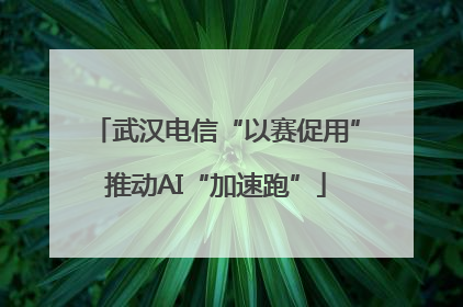 武汉电信“以赛促用”推动AI“加速跑”