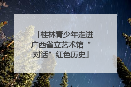 桂林青少年走进广西省立艺术馆“对话”红色历史
