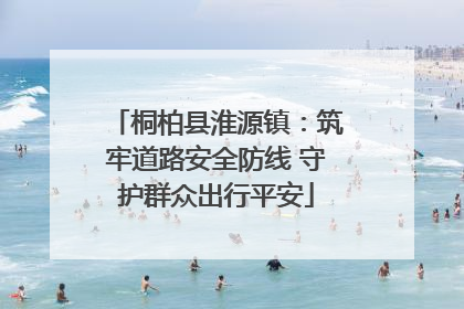 桐柏县淮源镇：筑牢道路安全防线 守护群众出行平安