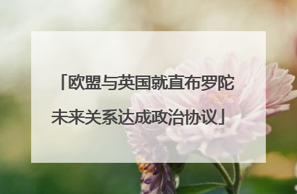 欧盟与英国就直布罗陀未来关系达成政治协议