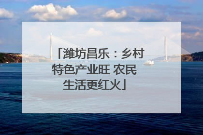 潍坊昌乐：乡村特色产业旺 农民生活更红火