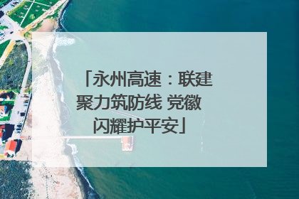 永州高速：联建聚力筑防线 党徽闪耀护平安