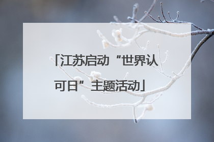 江苏启动“世界认可日”主题活动
