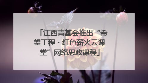 江西青基会推出“希望工程・红色薪火云课堂”网络思政课程