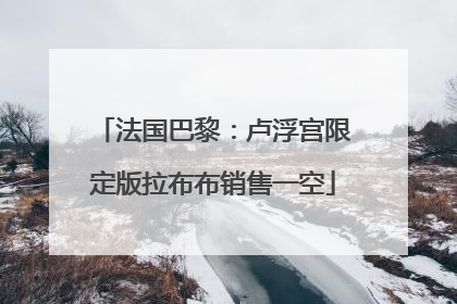 法国巴黎：卢浮宫限定版拉布布销售一空