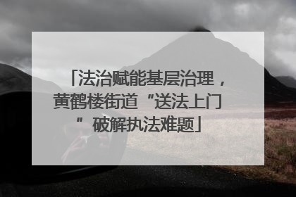 法治赋能基层治理，黄鹤楼街道“送法上门”破解执法难题