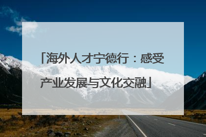 海外人才宁德行：感受产业发展与文化交融
