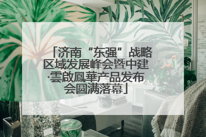 济南“东强”战略区域发展峰会暨中建·雲啟鳳華产品发布会圆满落幕