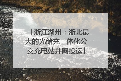 浙江湖州：浙北最大的光储充一体化公交充电站并网投运