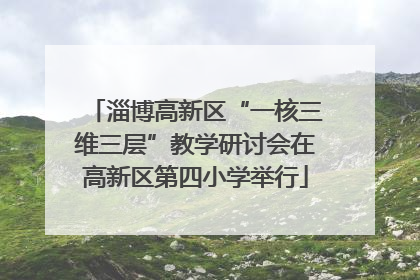 淄博高新区“一核三维三层”教学研讨会在高新区第四小学举行