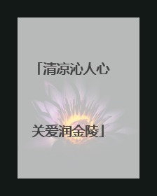 清凉沁人心 关爱润金陵