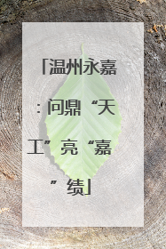 温州永嘉：问鼎“天工”亮“嘉”绩